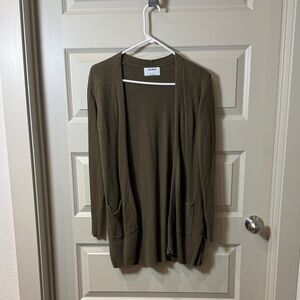 Old Navy Khaki Open Front Cardigan
